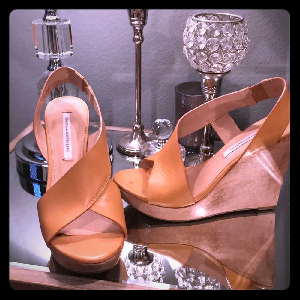 DVF wedges in good used condition